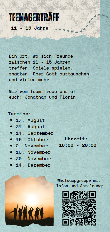 Angebot » Teenagerträff